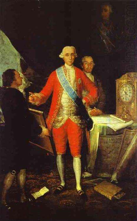 Francisco Jose de Goya Francisco de Goya the Count of Floridablanca and Goya. china oil painting image